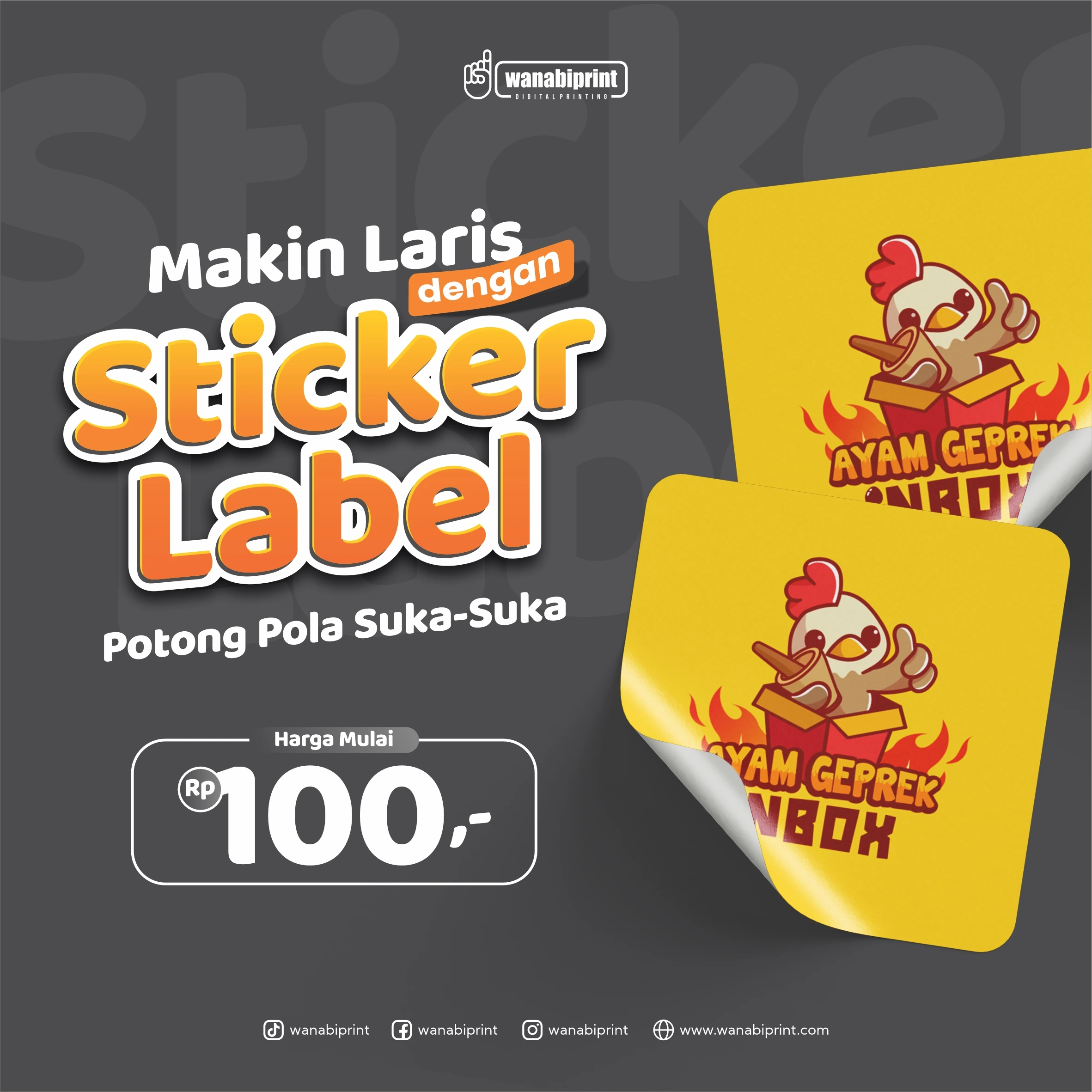 Stiker vinyl 2 wanabiprint